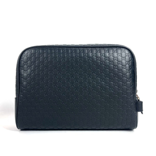 GUCCI business bag 419775 Sima leather black Micro Guccisima GG unisex(Unisex) Used Authentic