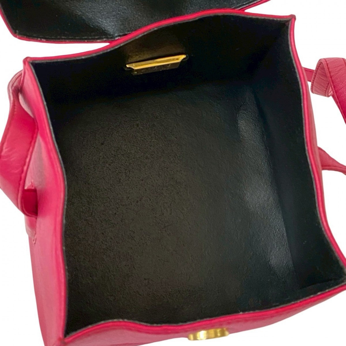 LOEWE Shoulder Bag leather pink Anagram logo Women Used Authentic
