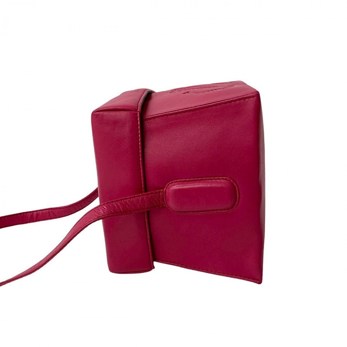 LOEWE Shoulder Bag leather pink Anagram logo Women Used Authentic