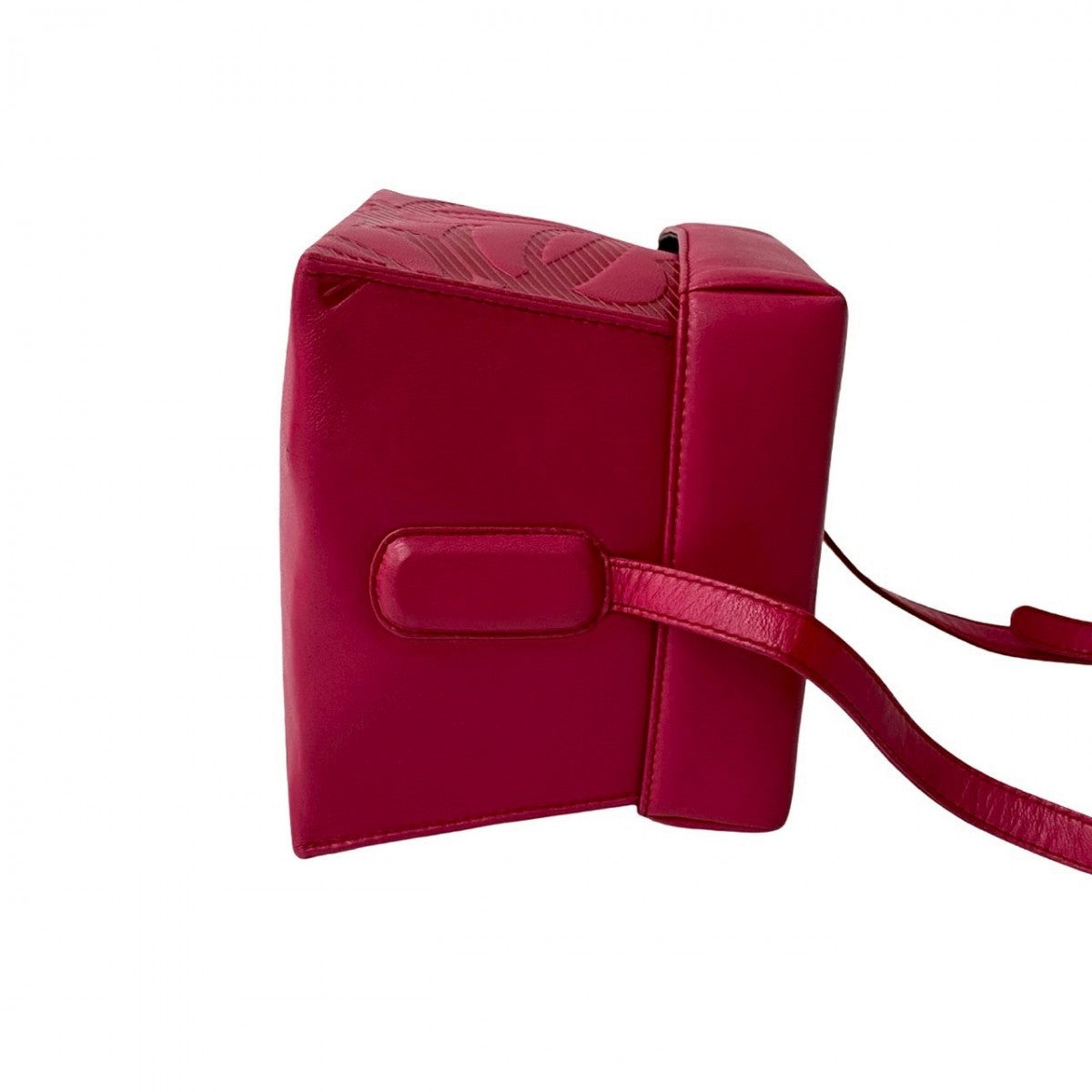 LOEWE Shoulder Bag leather pink Anagram logo Women Used Authentic