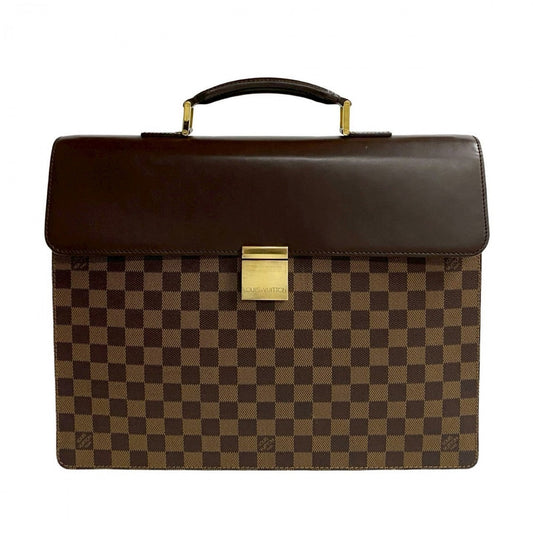 LOUIS VUITTON Business bag N53315 Leather, PVC Brown Damier Altona PM mens Used Authentic