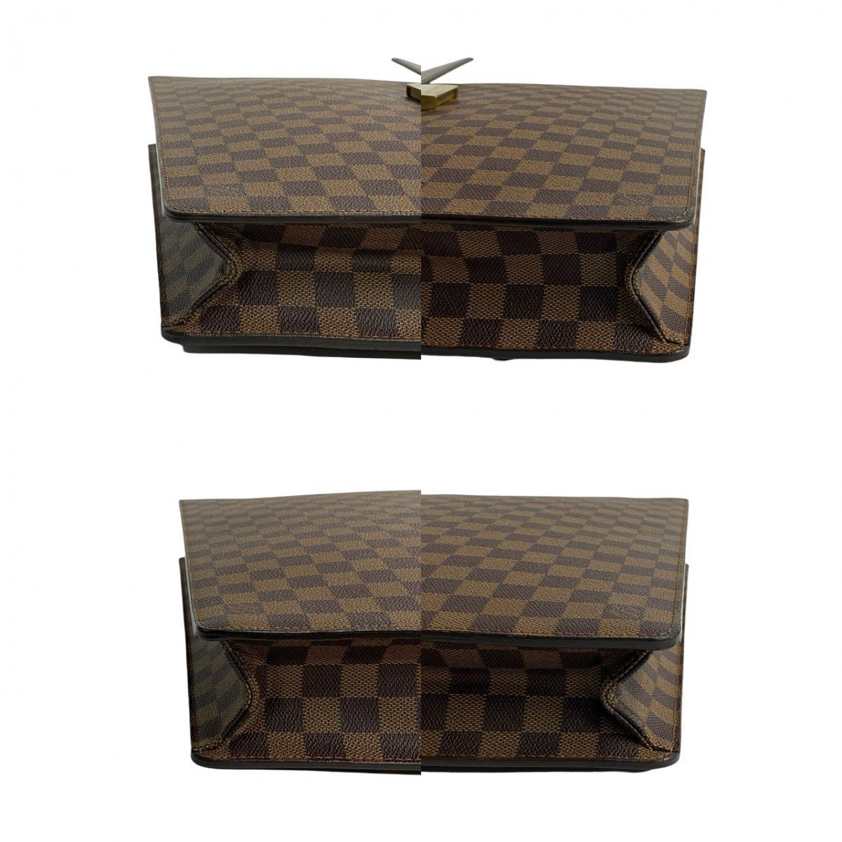 LOUIS VUITTON Business bag N53315 Leather, PVC Brown Damier Altona PM mens Used Authentic