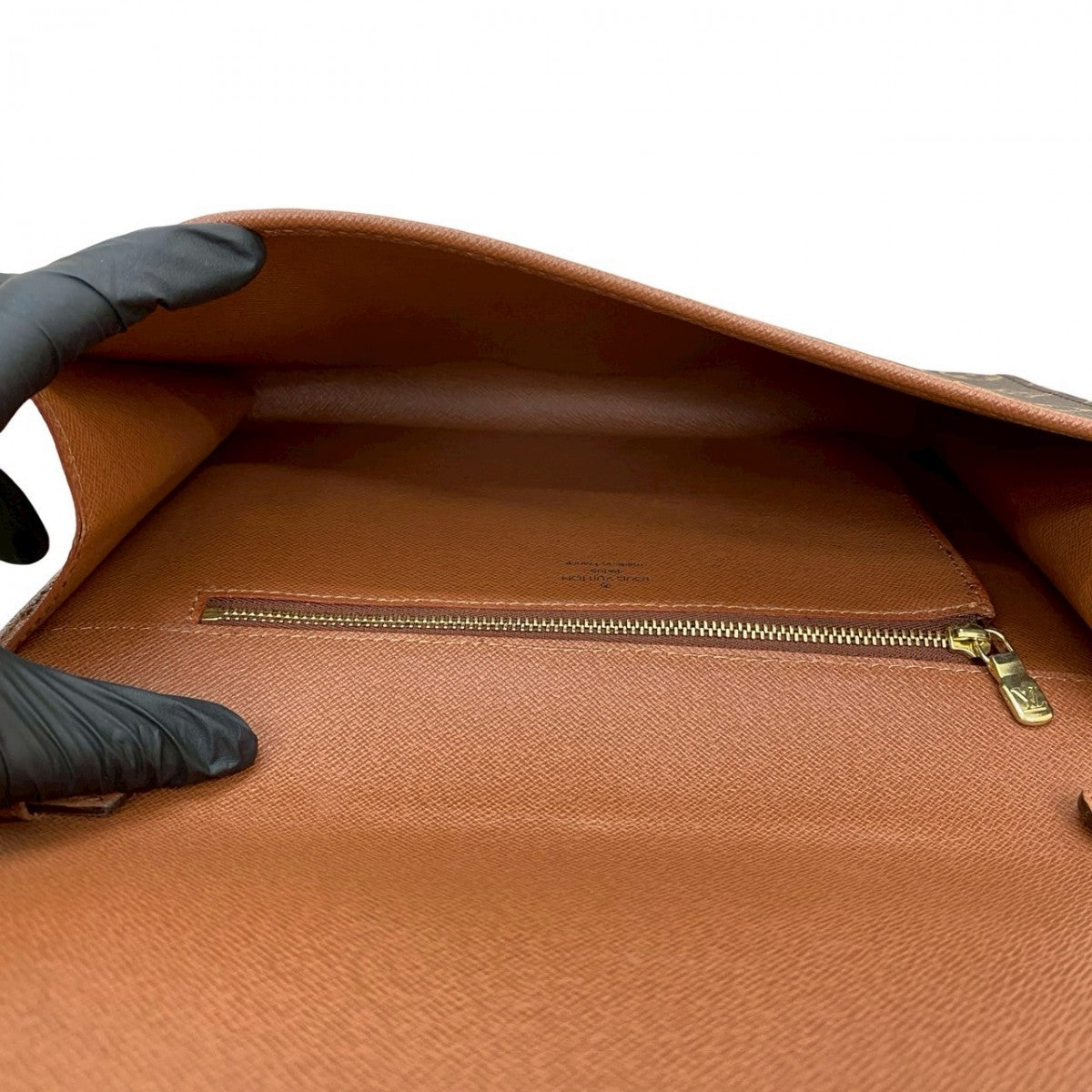 LOUIS VUITTON Shoulder Bag leather Brown Monogram Bordeaux