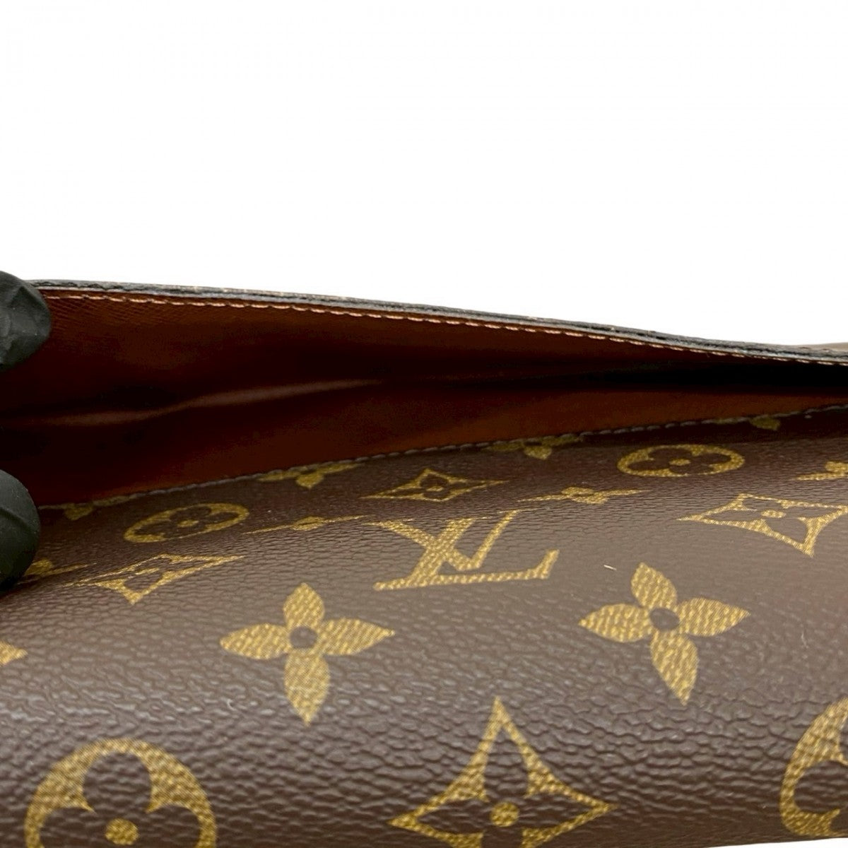 LOUIS VUITTON Shoulder Bag leather Brown Monogram Bordeaux
