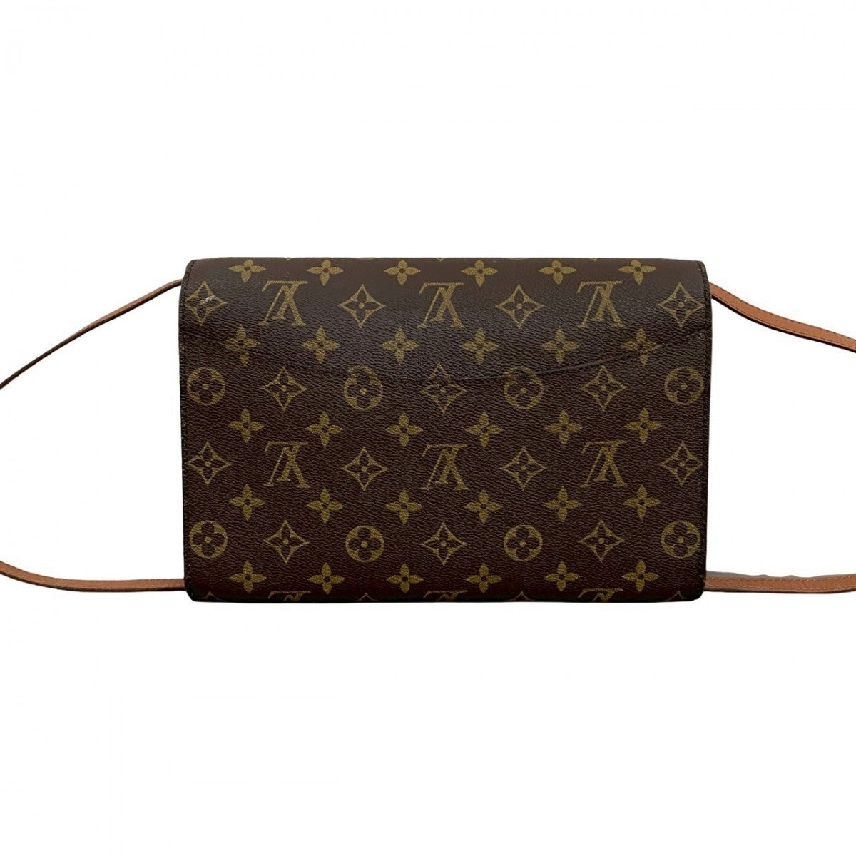 LOUIS VUITTON Shoulder Bag leather Brown Monogram Bordeaux