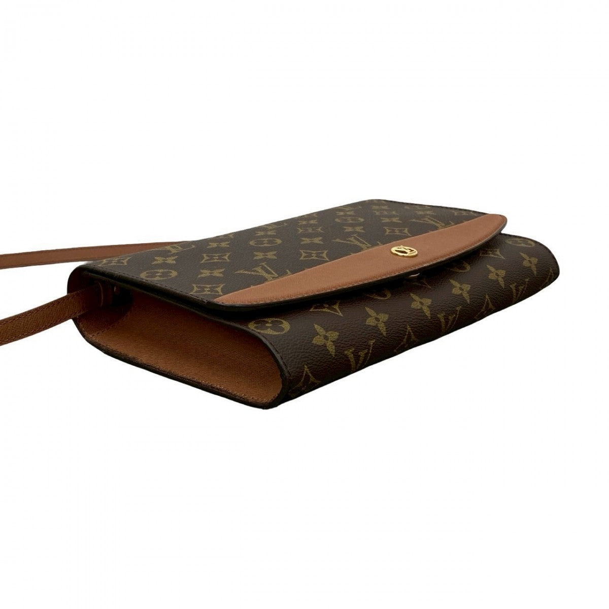 LOUIS VUITTON Shoulder Bag leather Brown Monogram Bordeaux