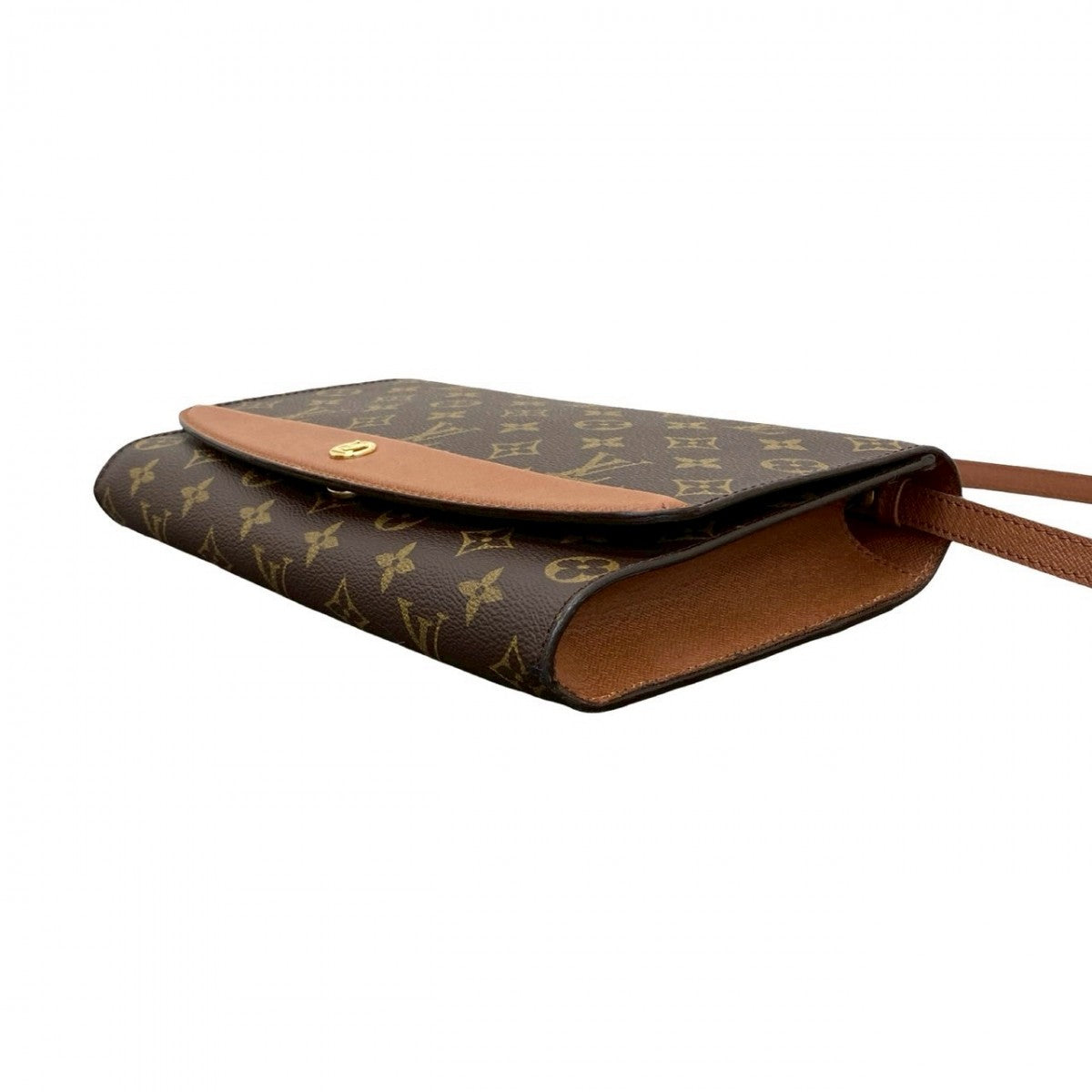 LOUIS VUITTON Shoulder Bag leather Brown Monogram Bordeaux