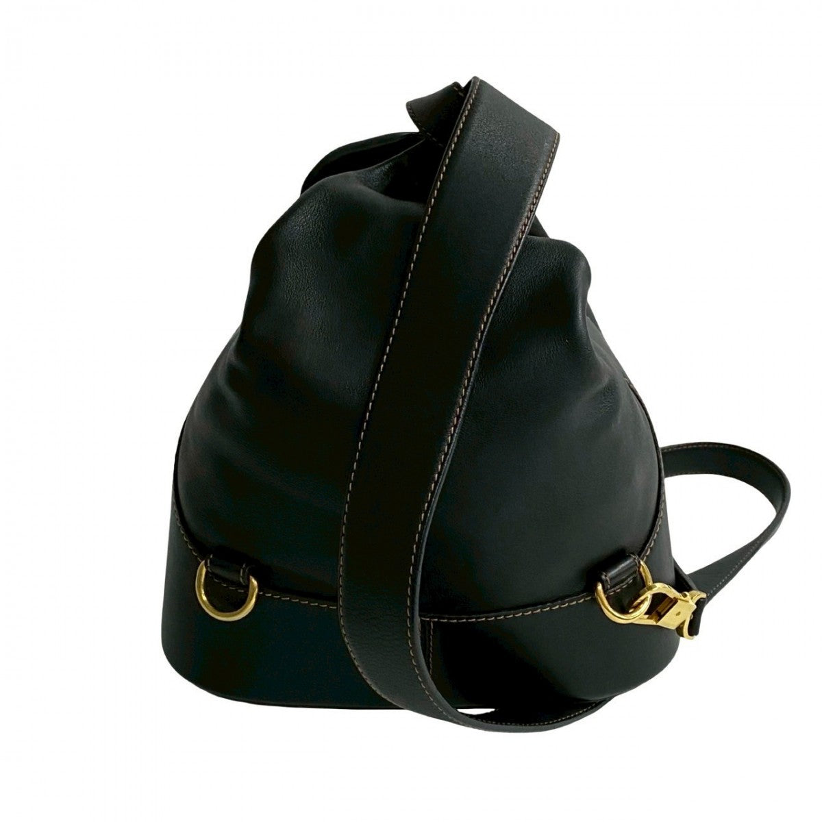 LOEWE Shoulder Bag leather black Anton