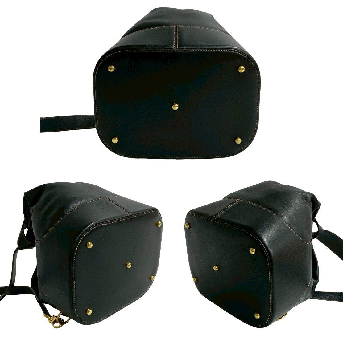 LOEWE Shoulder Bag leather black Anton