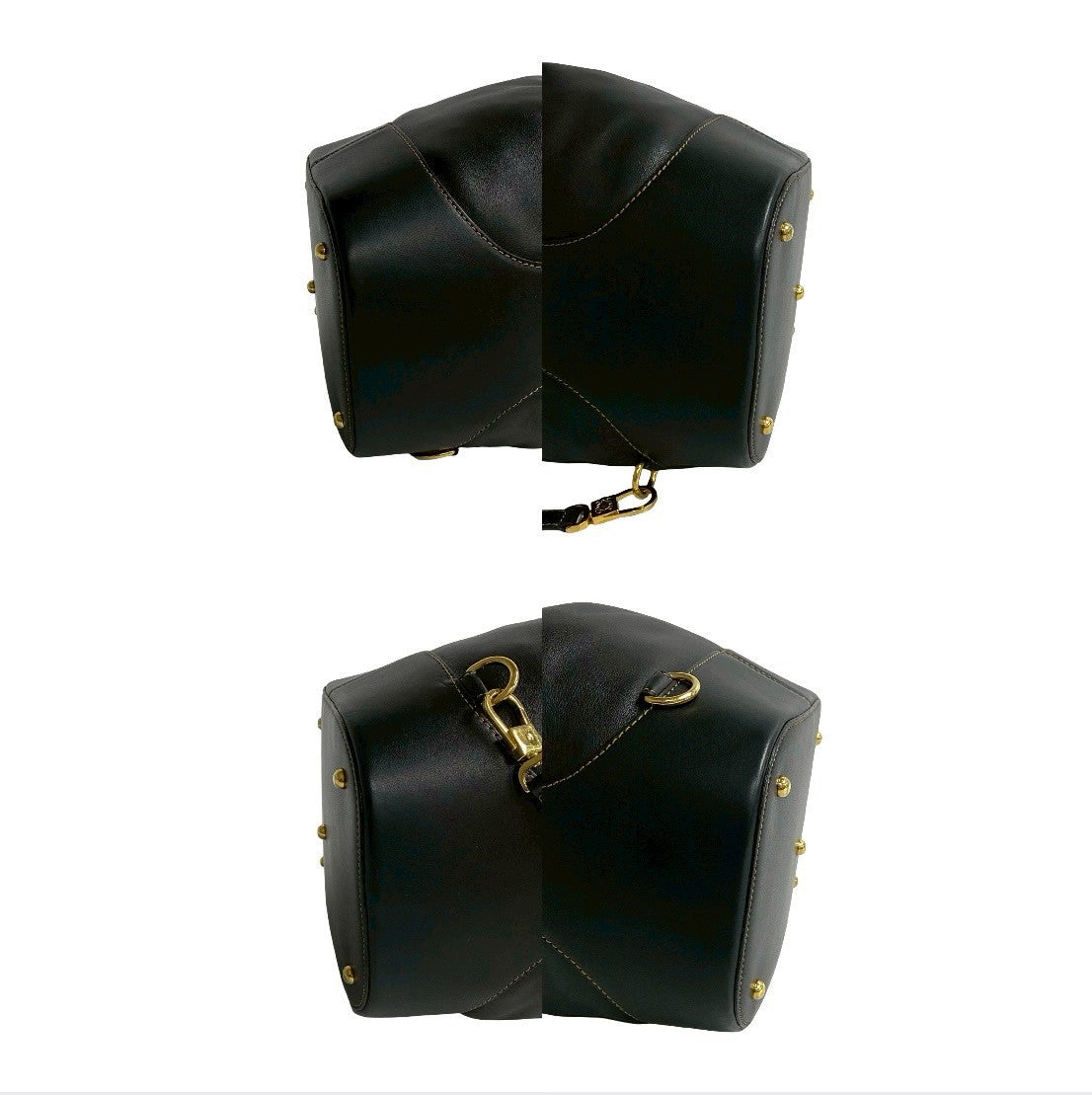 LOEWE Shoulder Bag leather black Anton