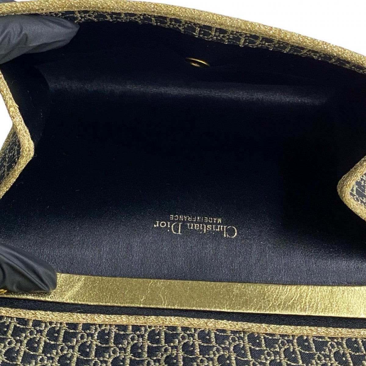 Dior Shoulder Bag canvas gold
