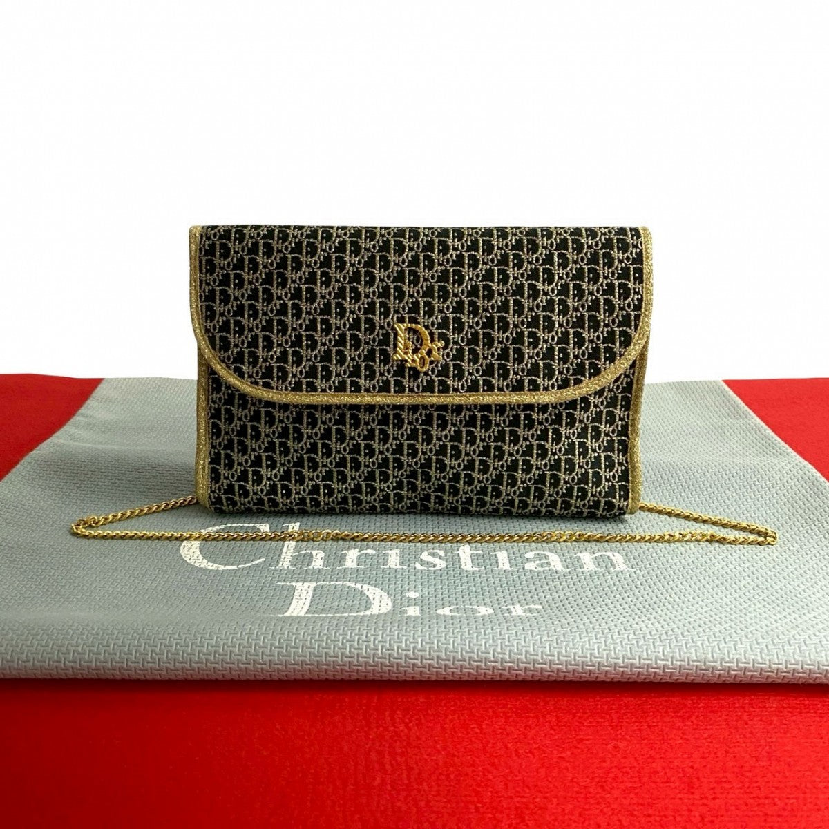 Dior Shoulder Bag canvas gold