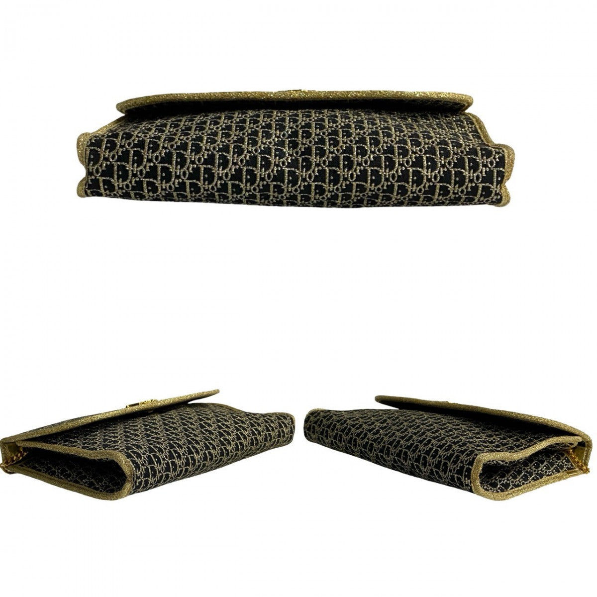 Dior Shoulder Bag canvas gold