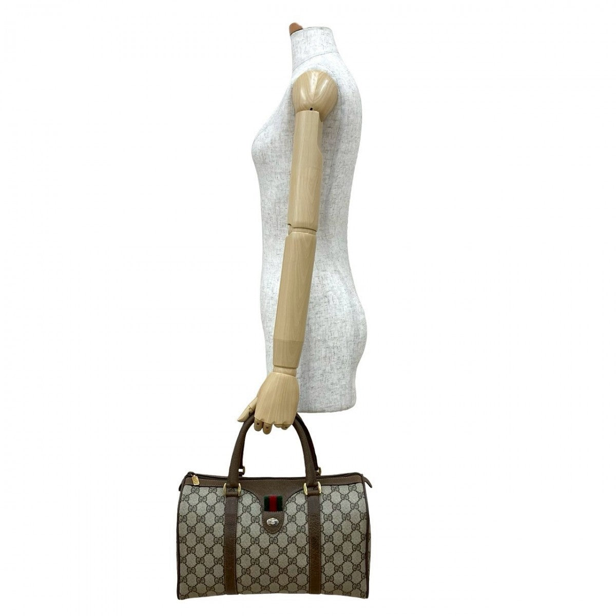 GUCCI Handbag leather Brown Sherry line
