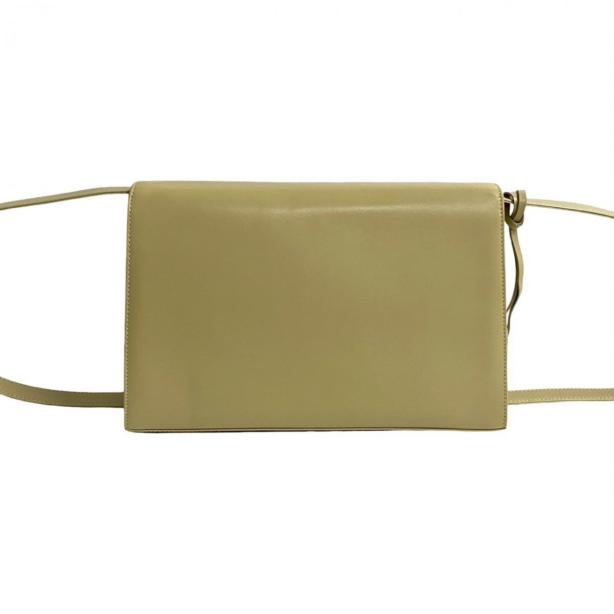 GUCCI Shoulder Bag Calfskin, Leather white Ready lock Women Used Authentic