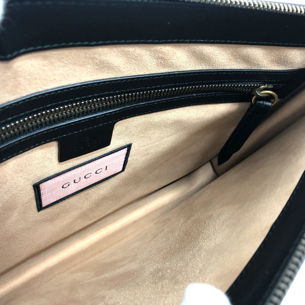 GUCCI Shoulder Bag 429004 leather black ghost