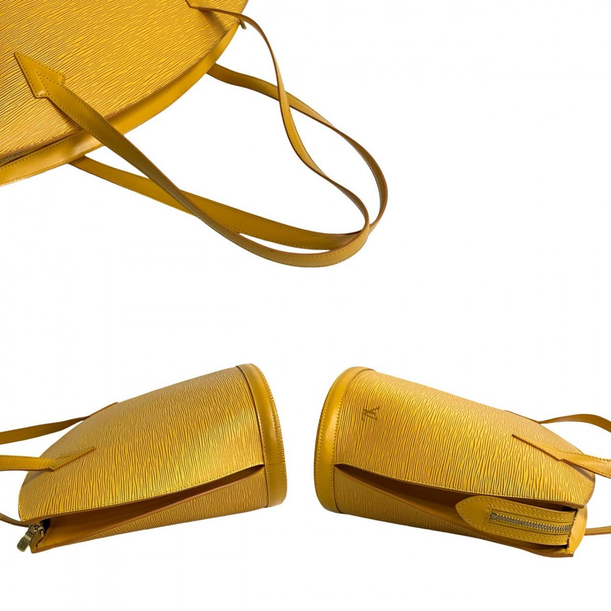 LOUIS VUITTON Tote Bag M52269 Epi Leather yellow Epi Sunjack shopping Women Used Authentic