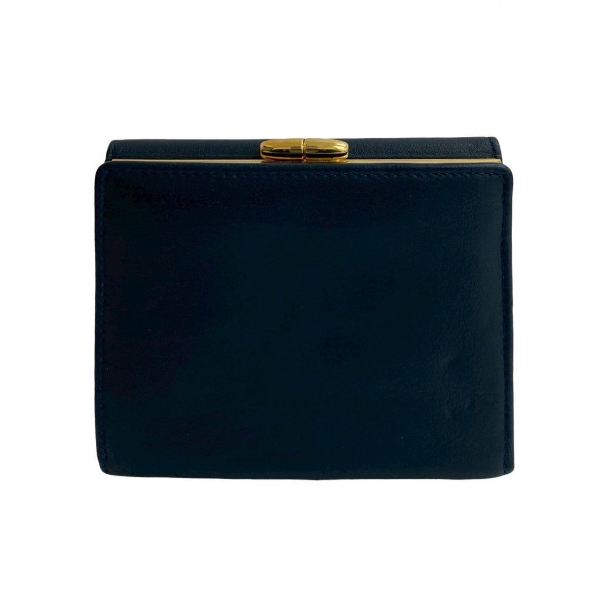 Dior Tri-fold wallet leather Navy