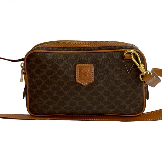 CELINE Shoulder Bag leather Brown