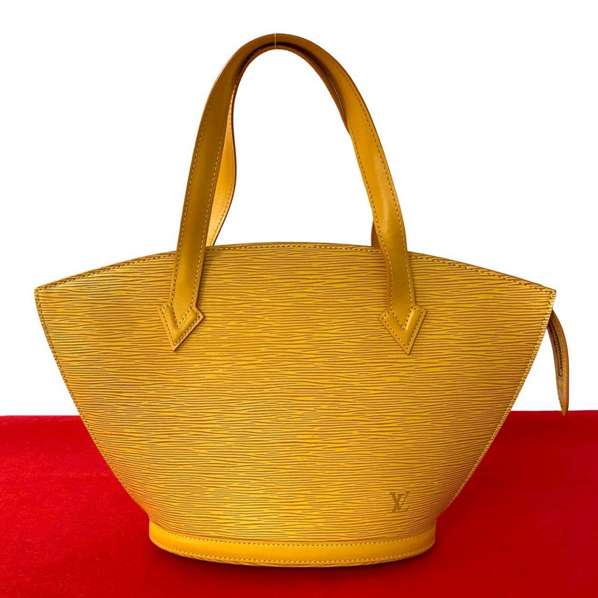 LOUIS VUITTON Handbag M52279 Epi Leather yellow Epi Sun jack Women Used Authentic