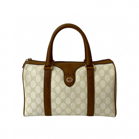 GUCCI Handbag leather white