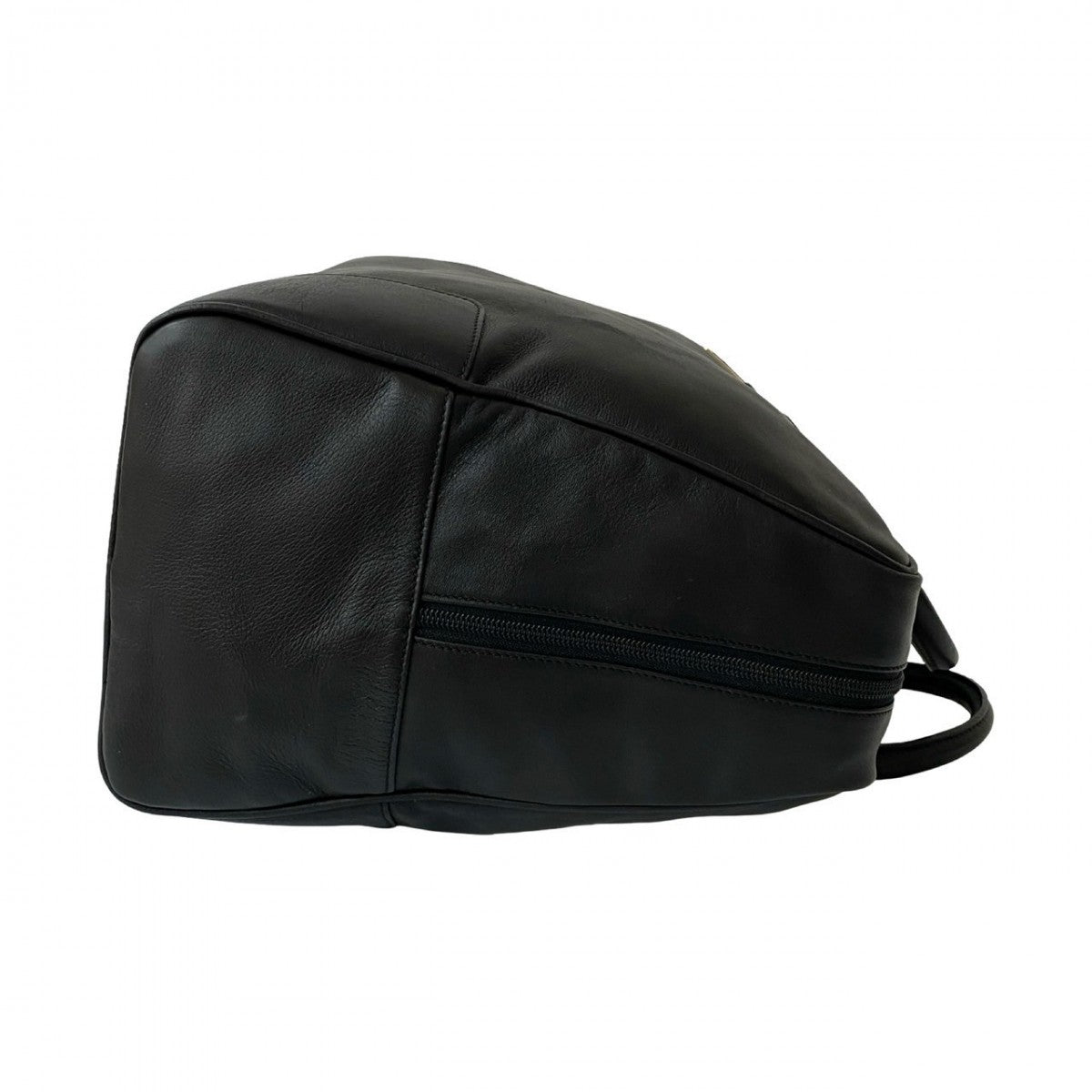 LOEWE Boston Duffel bag leather black Anagram logo mens Used Authentic