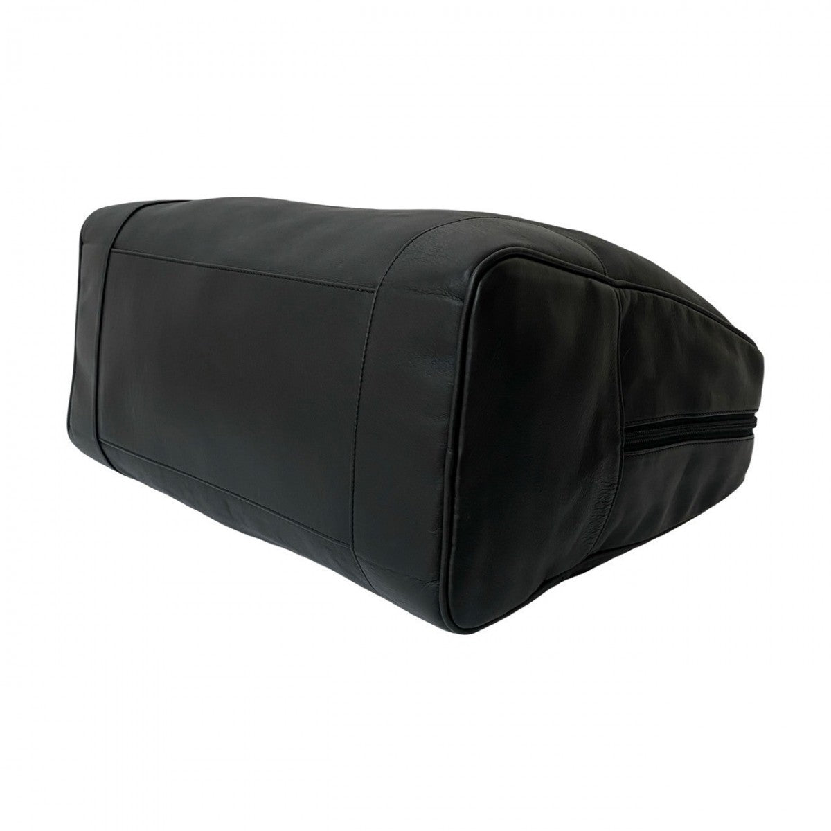 LOEWE Boston Duffel bag leather black Anagram logo mens Used Authentic
