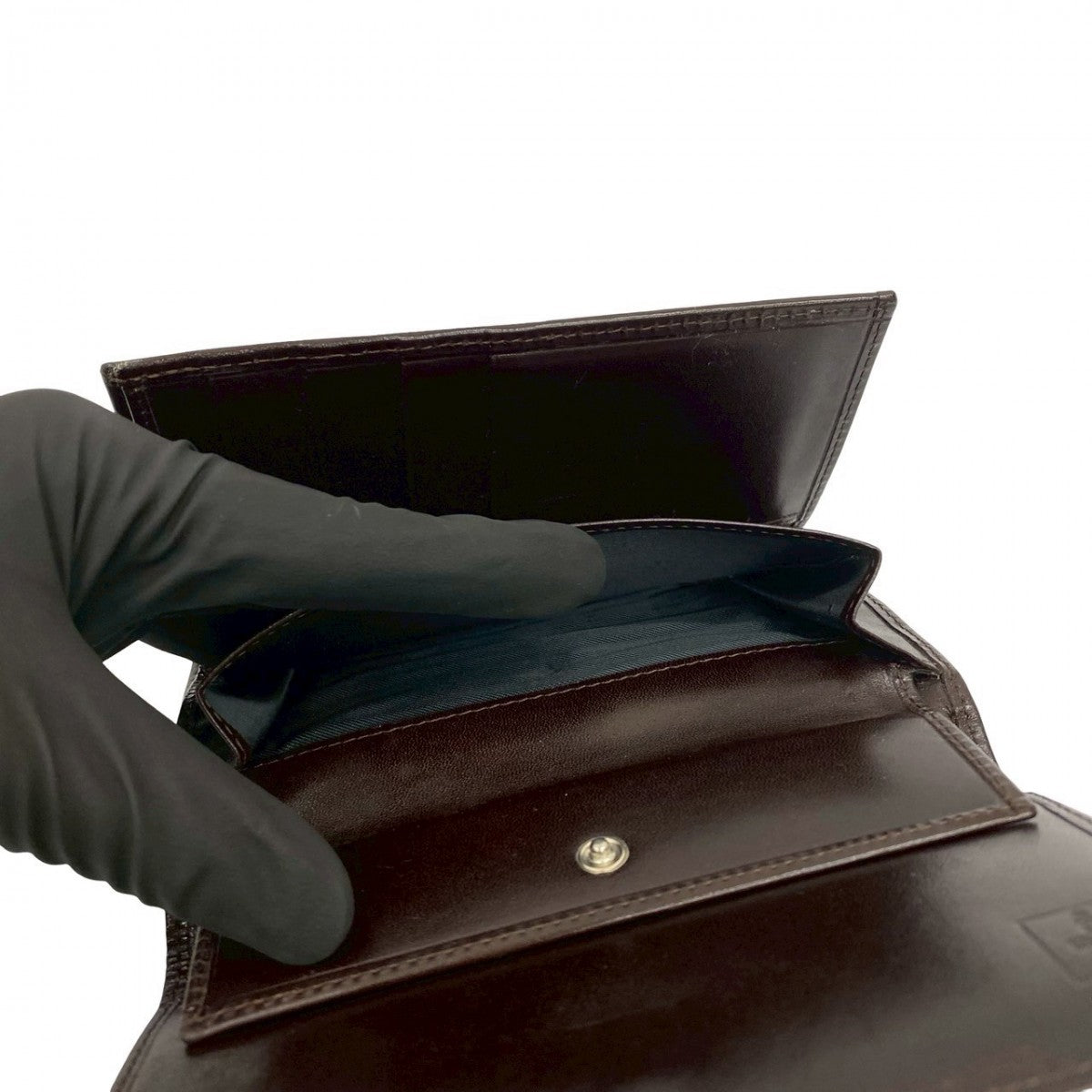 FENDI Tri-fold wallet leather black