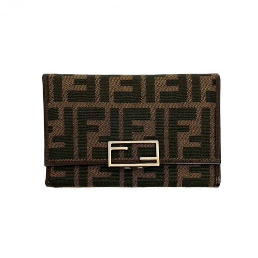FENDI Tri-fold wallet leather black