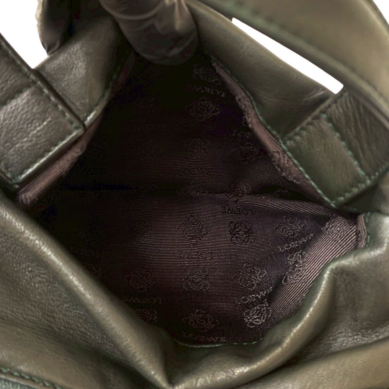 LOEWE Handbag leather green