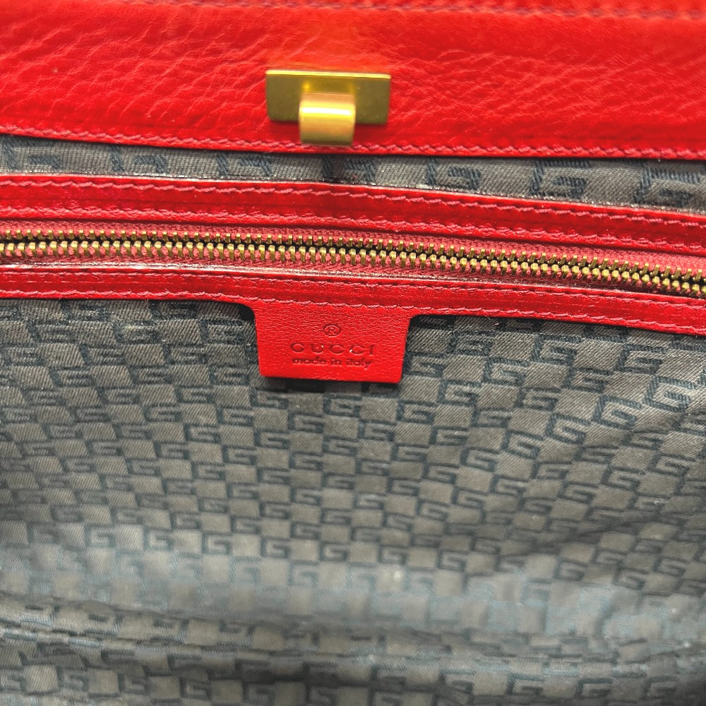 GUCCI Handbag 108964 leather Red logo