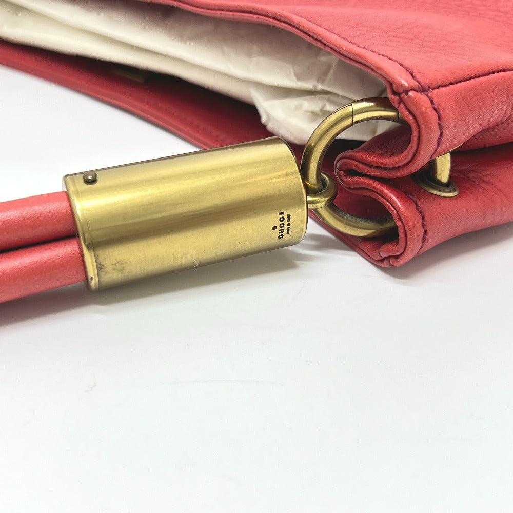 GUCCI Handbag 108964 leather Red logo