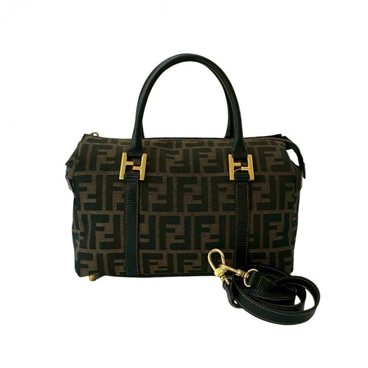 FENDI Shoulder Bag leather black
