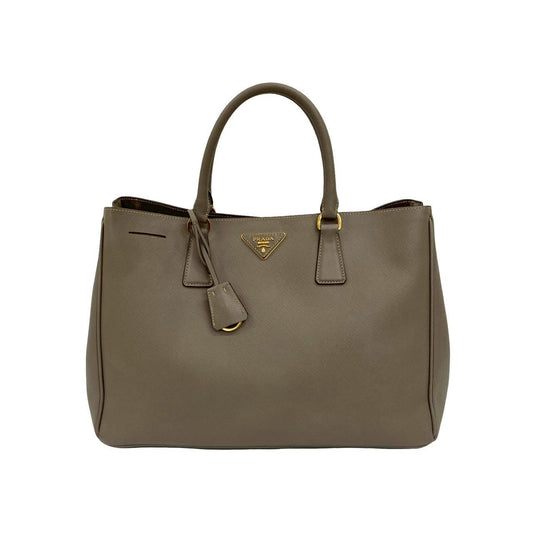 PRADA Handbag leather gray Galleria