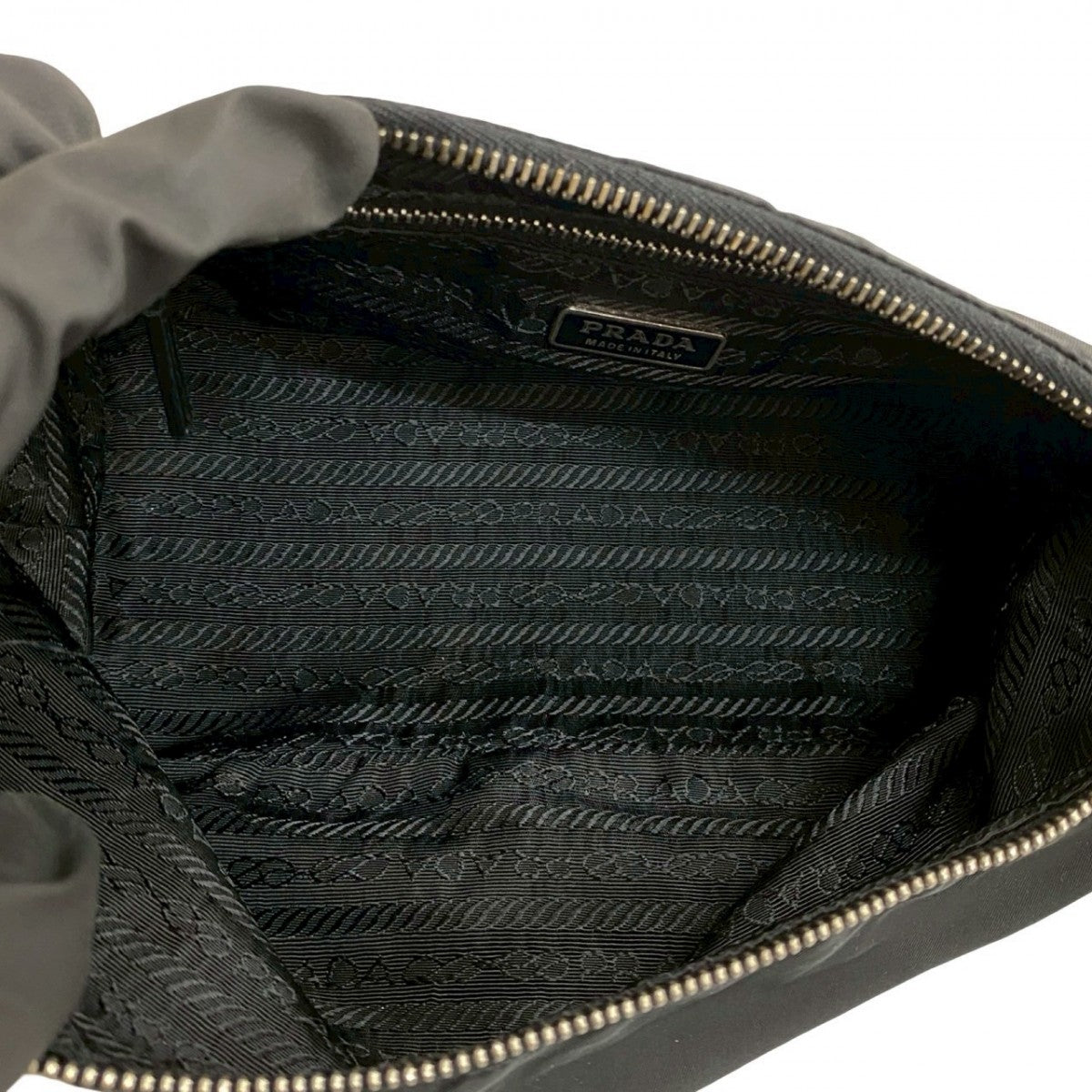PRADA Handbag Nylon black