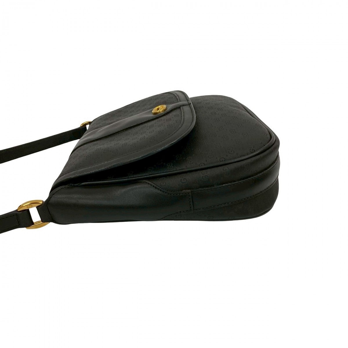 GUCCI Shoulder Bag Leather, PVC black Micro GG Women Used Authentic