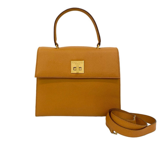 CELINE Shoulder Bag leather Brown