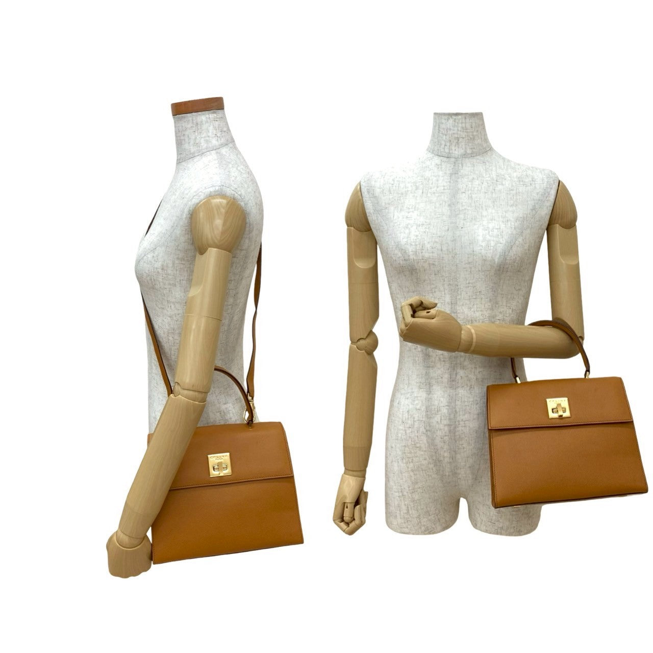CELINE Shoulder Bag leather Brown