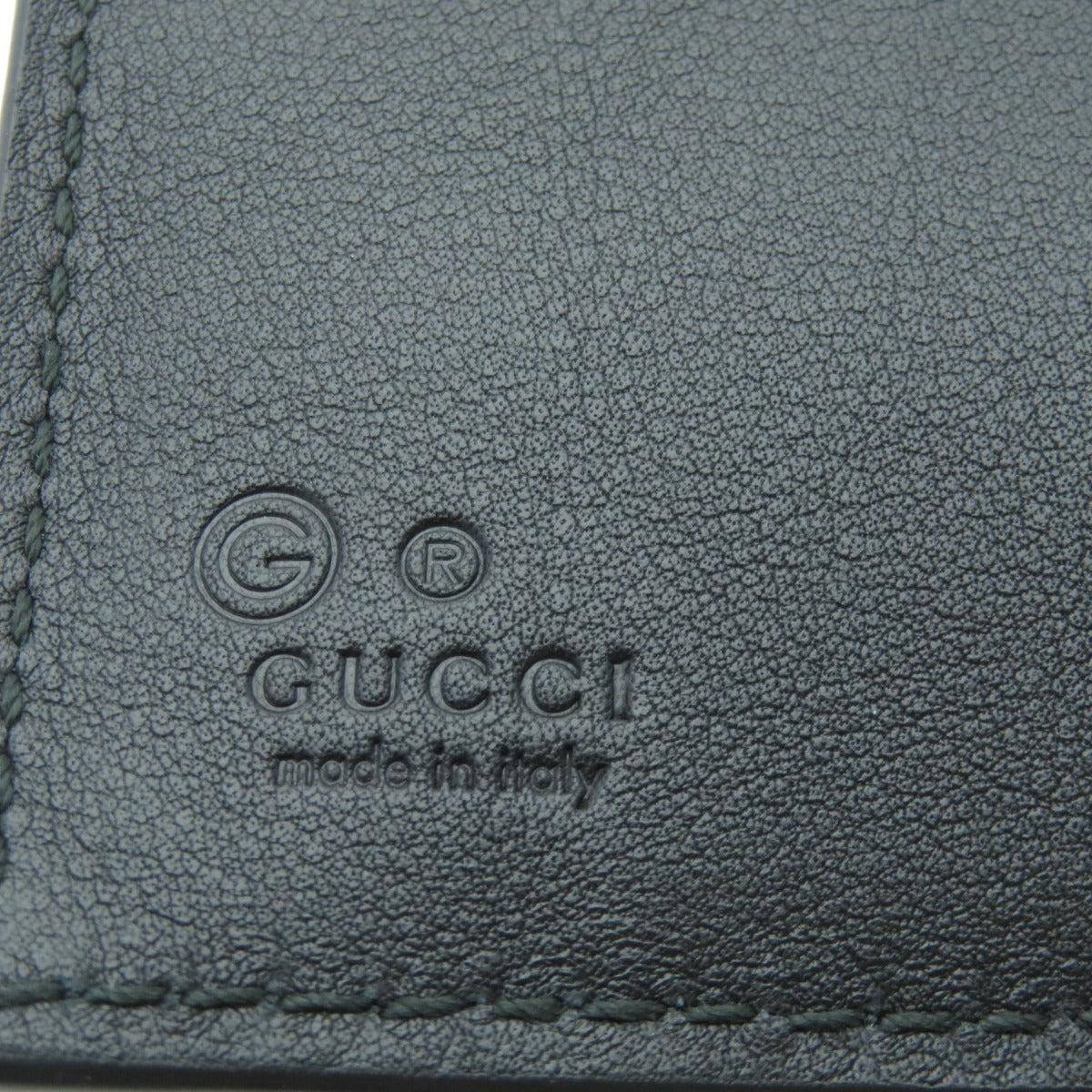 GUCCI Bifold Wallet 150413 Calfskin black GG Signature Microsima Outlet Women Used Authentic