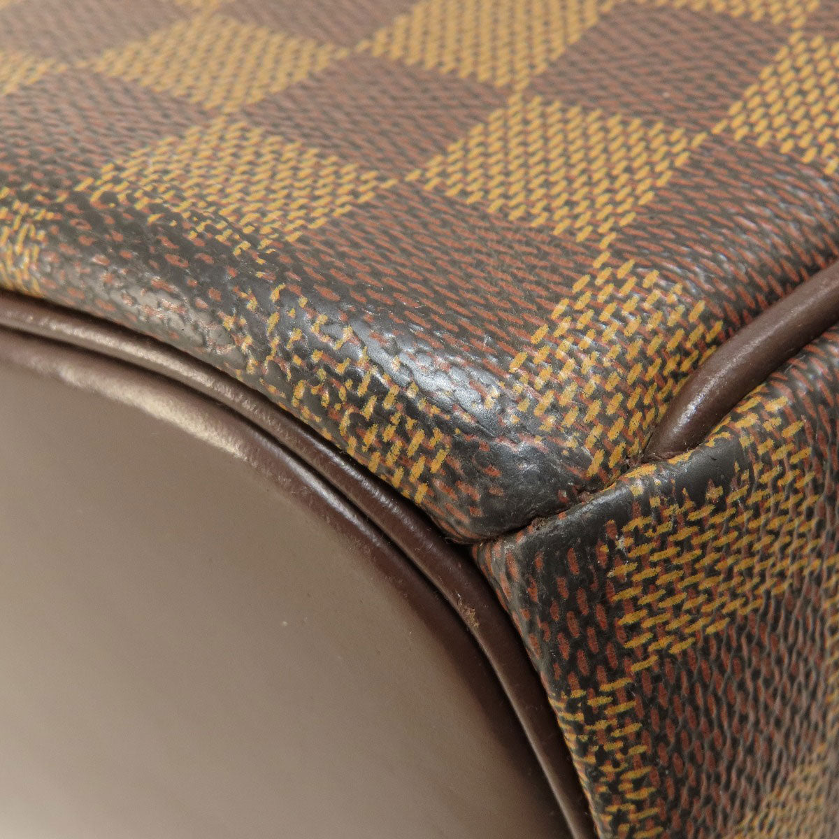 LOUIS VUITTON Handbag N51282 Damier canvas Brown Saria Horizontal Damier Ebene Women Used Authentic