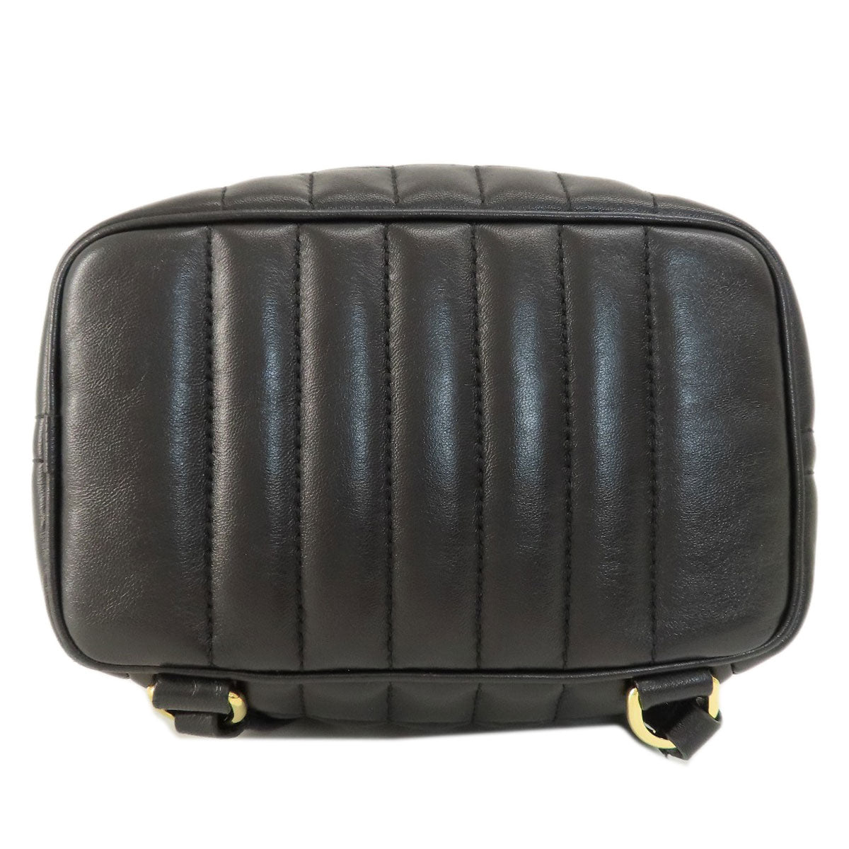 BURBERRY Backpack Calfskin black roller Women Used Authentic