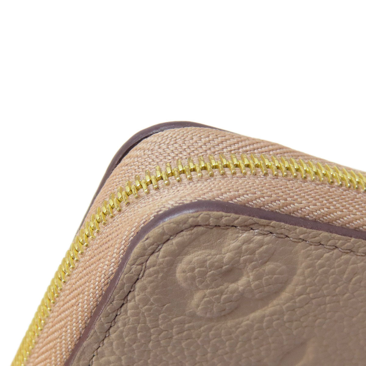 LOUIS VUITTON Coin case M68696 Ann Platt beige Zippy Coin Purse Tourterelle Women Used Authentic