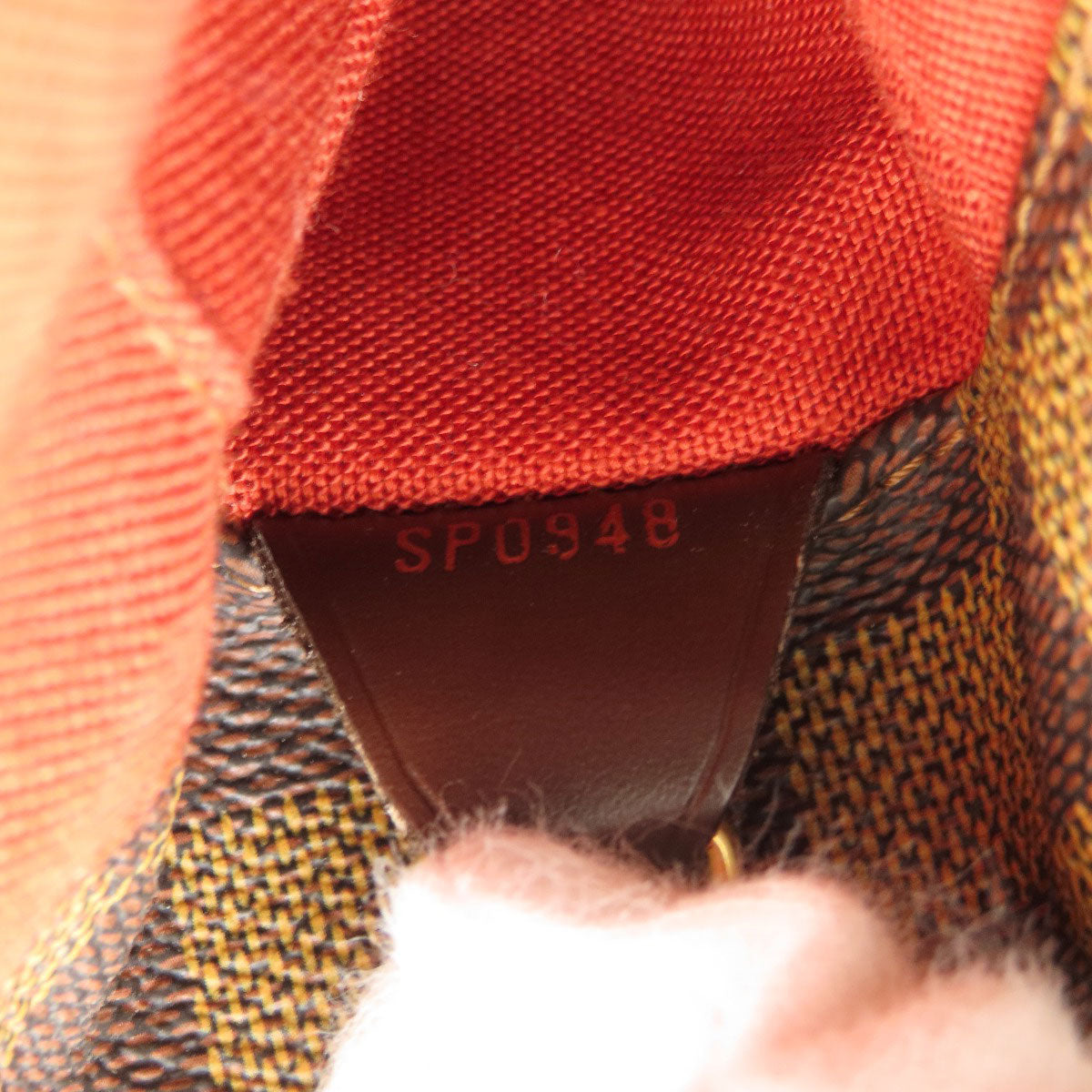 LOUIS VUITTON Shoulder Bag N45258 Damier canvas Brown Bastille Damier Ebene Women Used Authentic