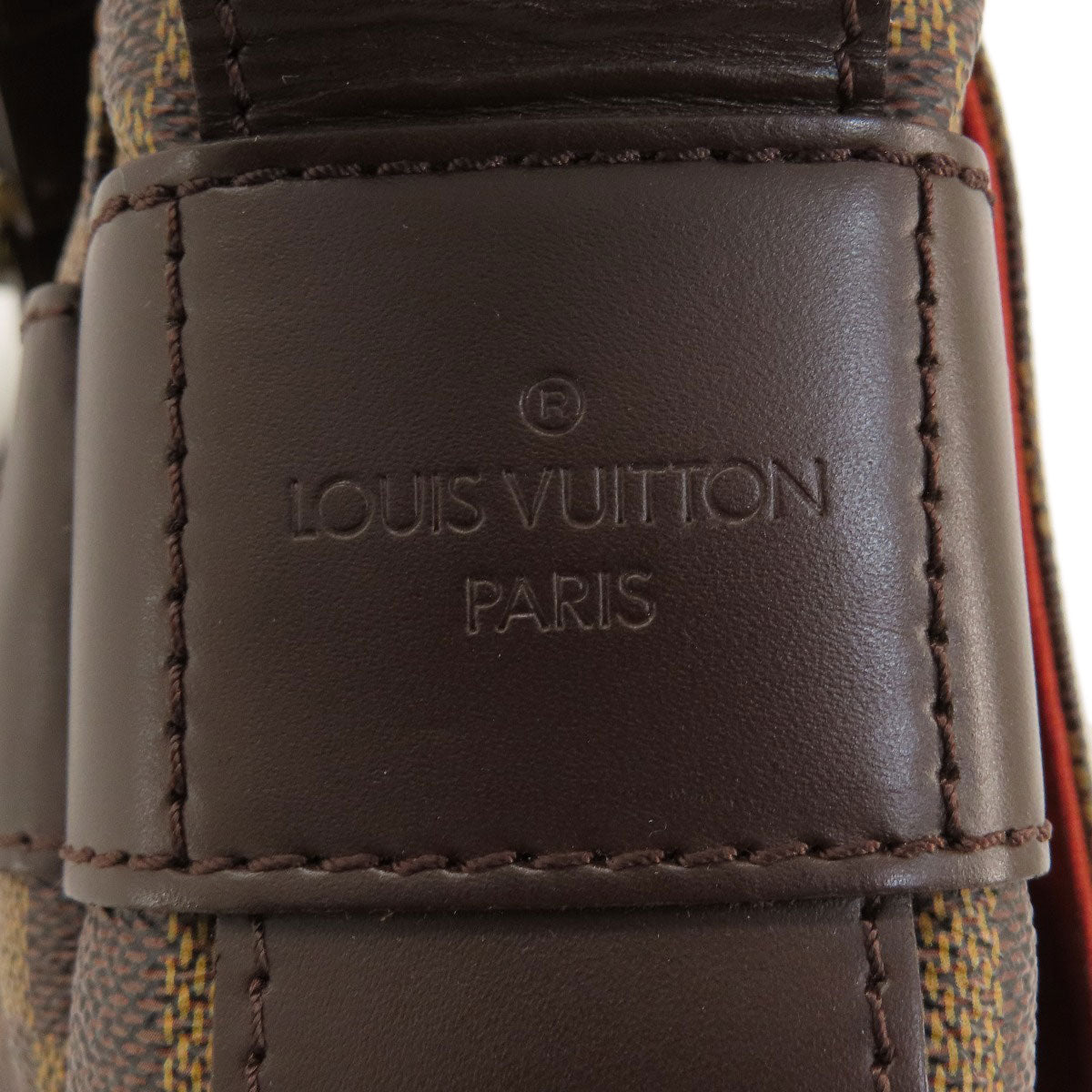 LOUIS VUITTON Shoulder Bag N45258 Damier canvas Brown Bastille Damier Ebene Women Used Authentic