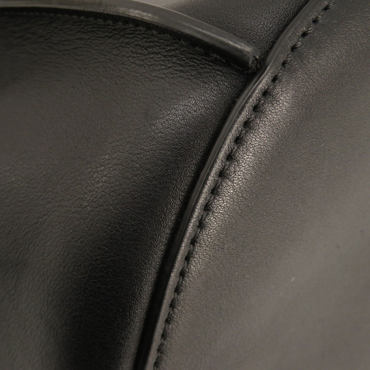 CELINE Shoulder Bag Calfskin black Big Bag Bucket Women Used Authentic