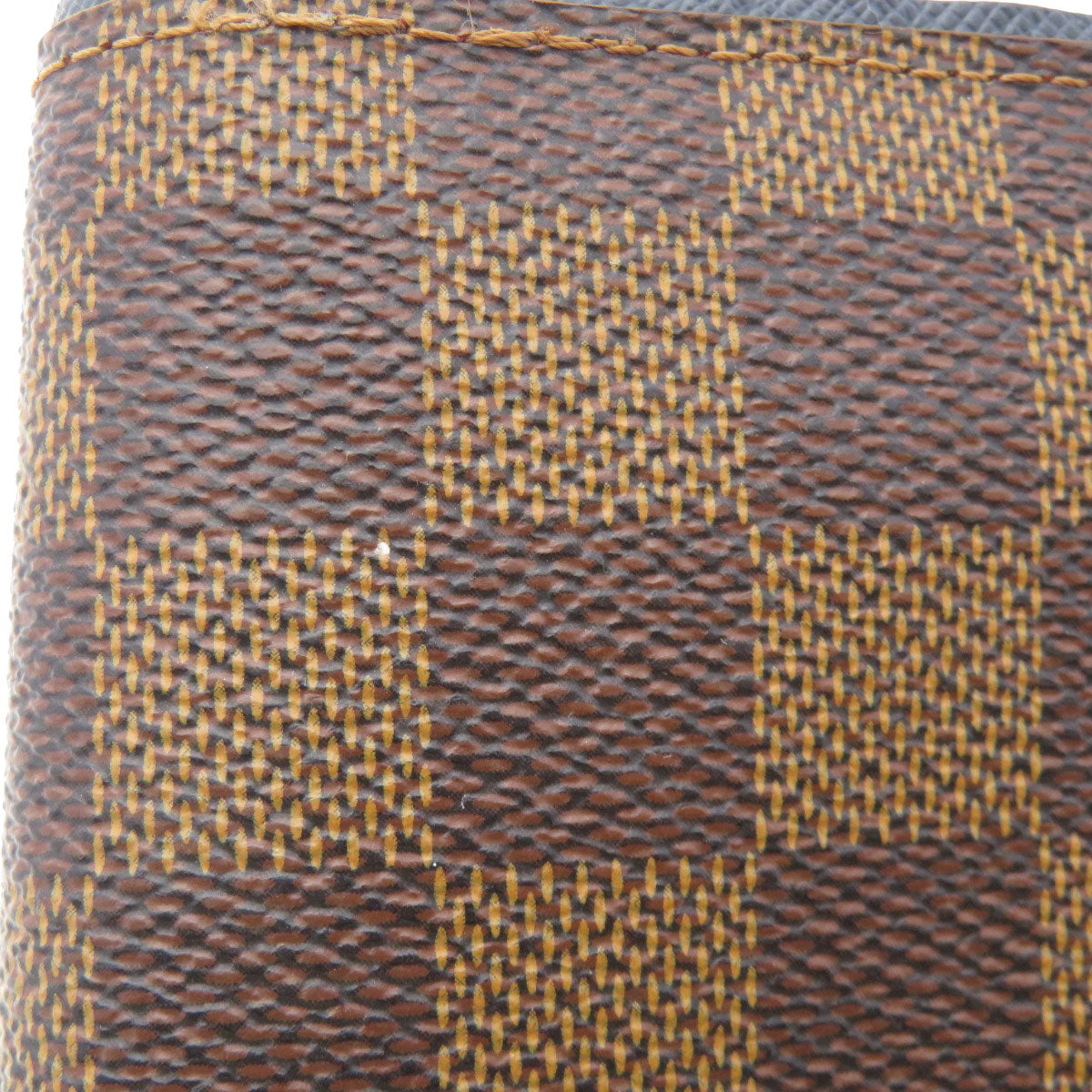 LOUIS VUITTON Long Wallet Purse N63153 Damier canvas Brown Portefeuille Brazza Former Women Used Authentic