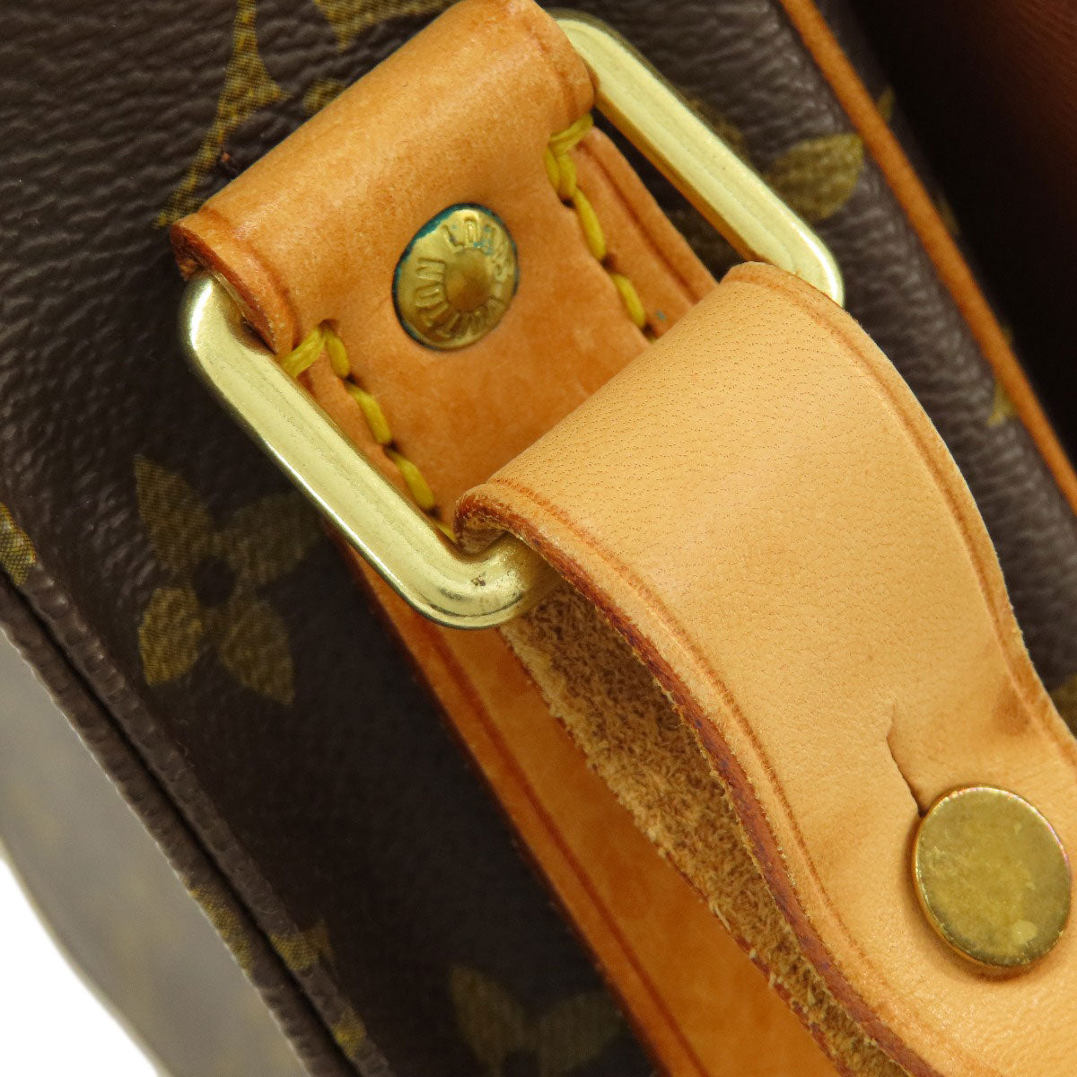 LOUIS VUITTON Shoulder Bag M51252 Monogram canvas Brown Cartouchiere monogram Women Used Authentic