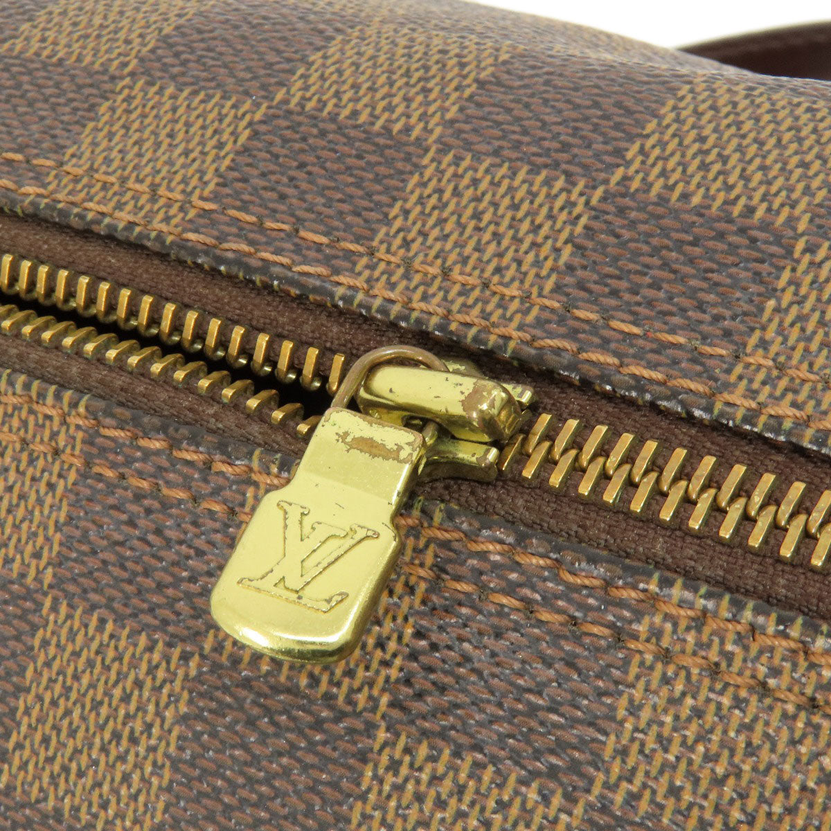 LOUIS VUITTON Handbag N51304 Damier canvas Brown Papillon 26 Damier Ebene Women Used Authentic