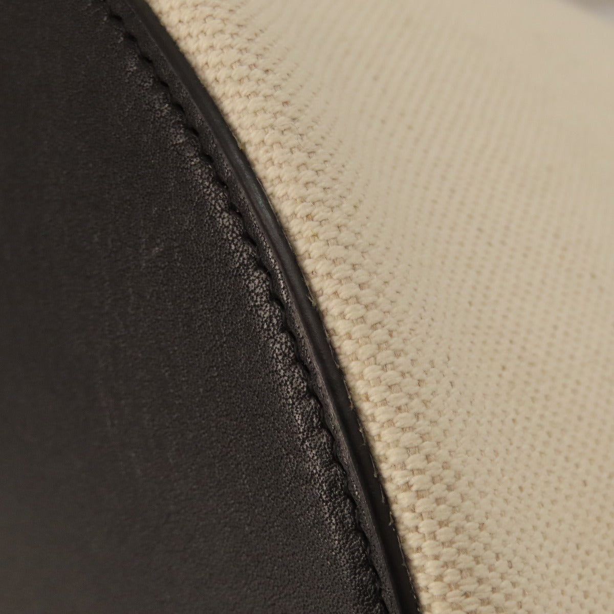 SAINT LAURENT Handbag canvas beige Bucket bag Women Used Authentic