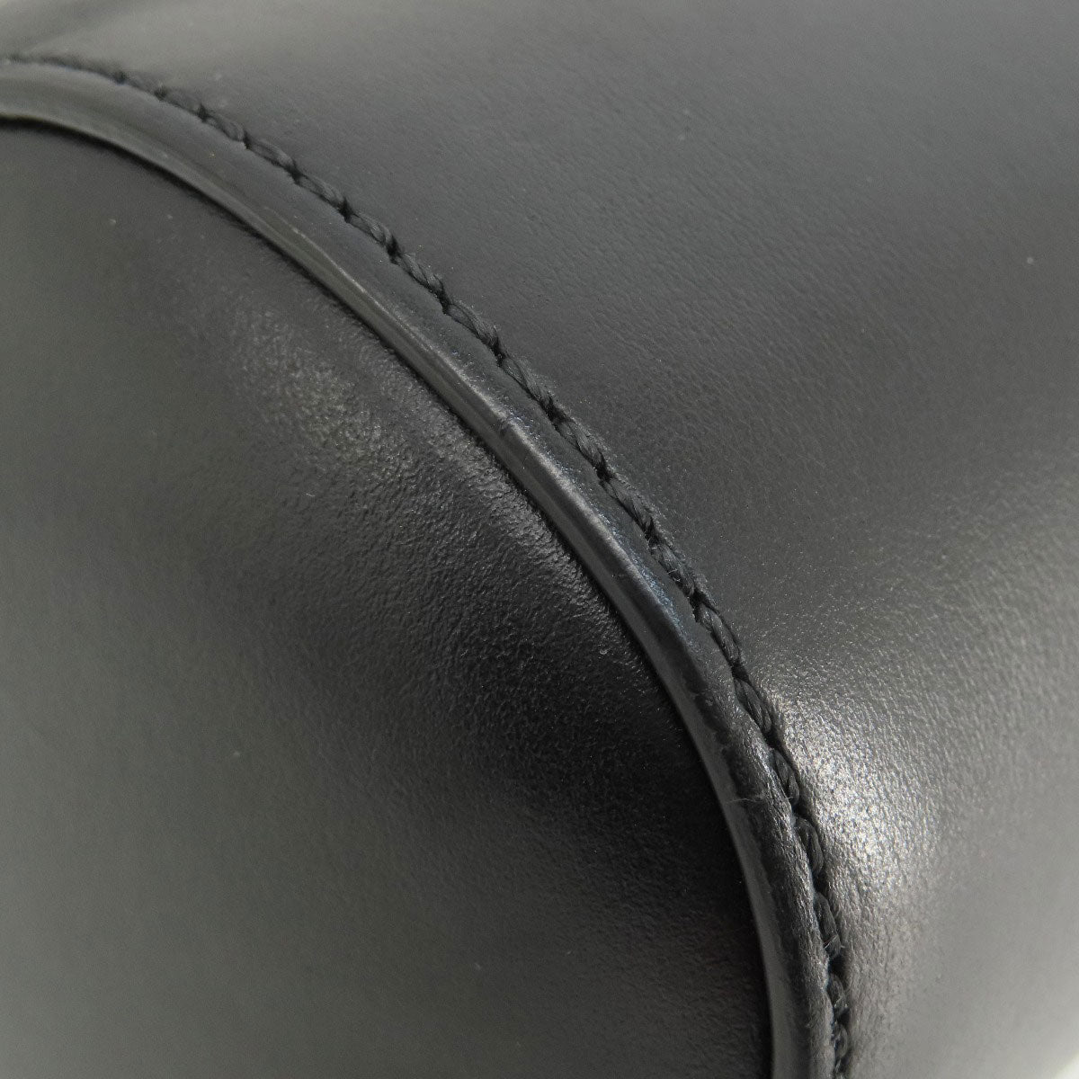 Givenchy Handbag leather black logoMetal 2WAY Women Used Authentic